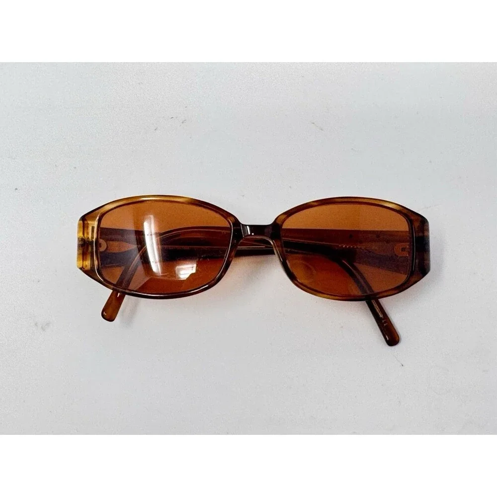 Celine Dion CD5038 Eyeglass Frames Only Brown Tortoise Rectangle